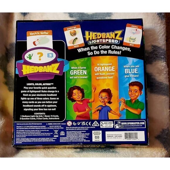 NEW IN BOX SPINMASTER  HEDBANZ LIGHTSPEED GAME - Picture 3 of 7